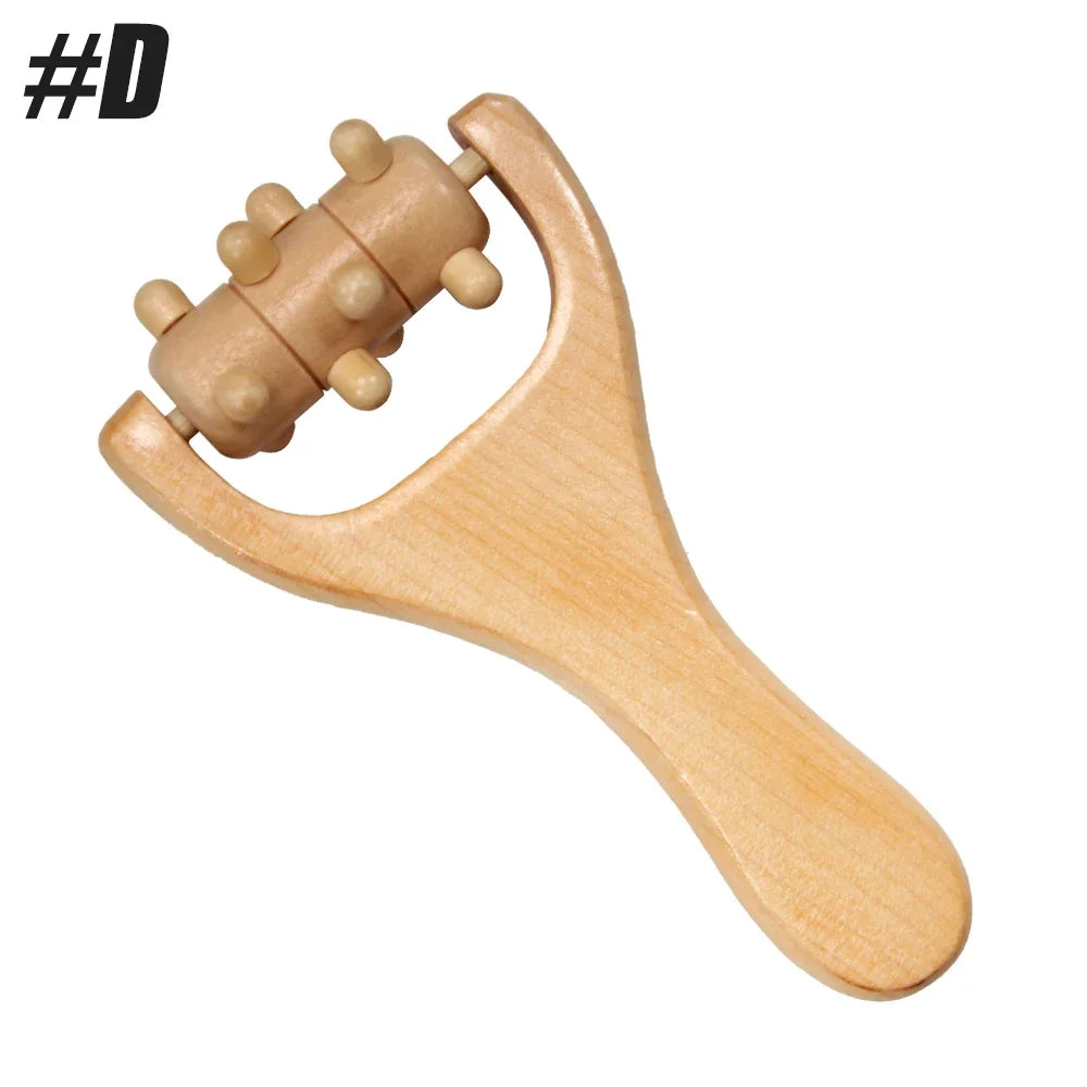Botqtow Wooden Massage Roller for Body Cellulite and Muscle Relief
