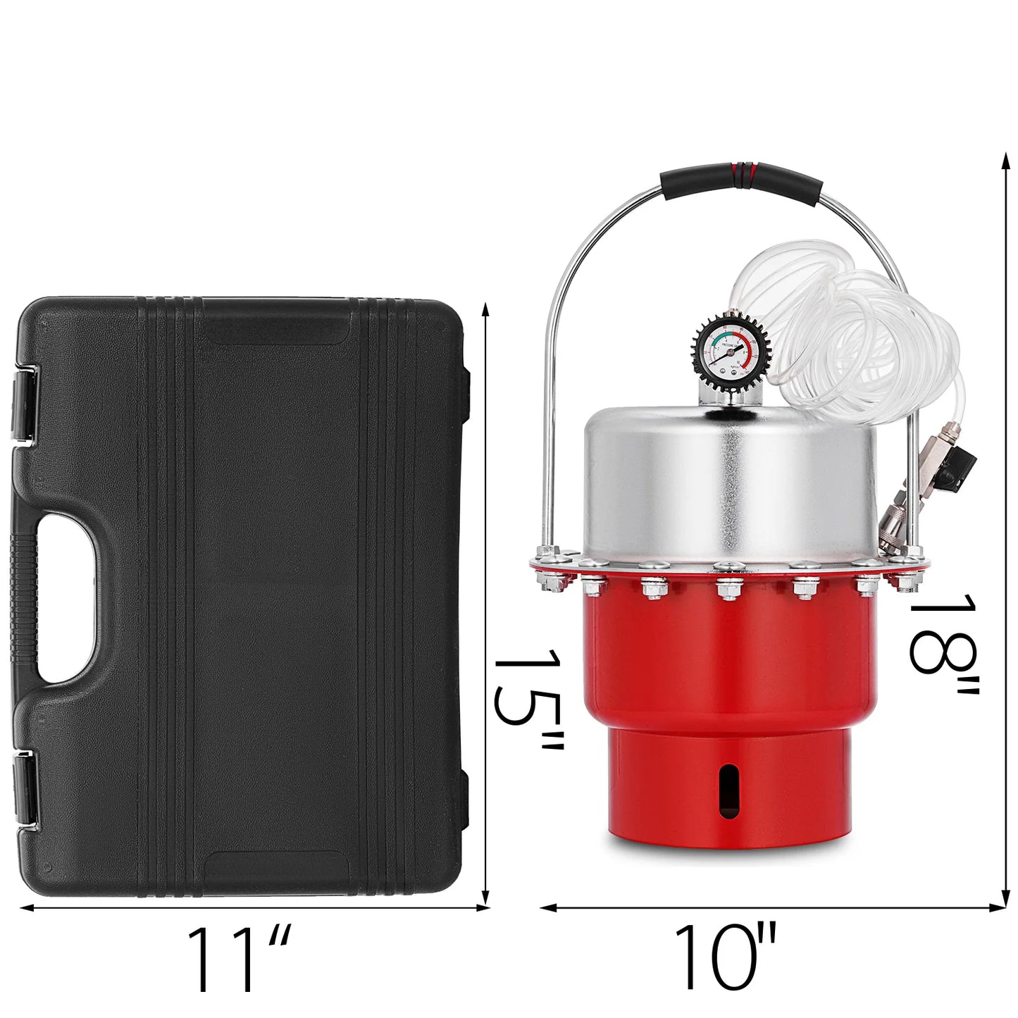 VEVOR Pneumatic Air Pressure Brake Bleeder Kit 5L Tank