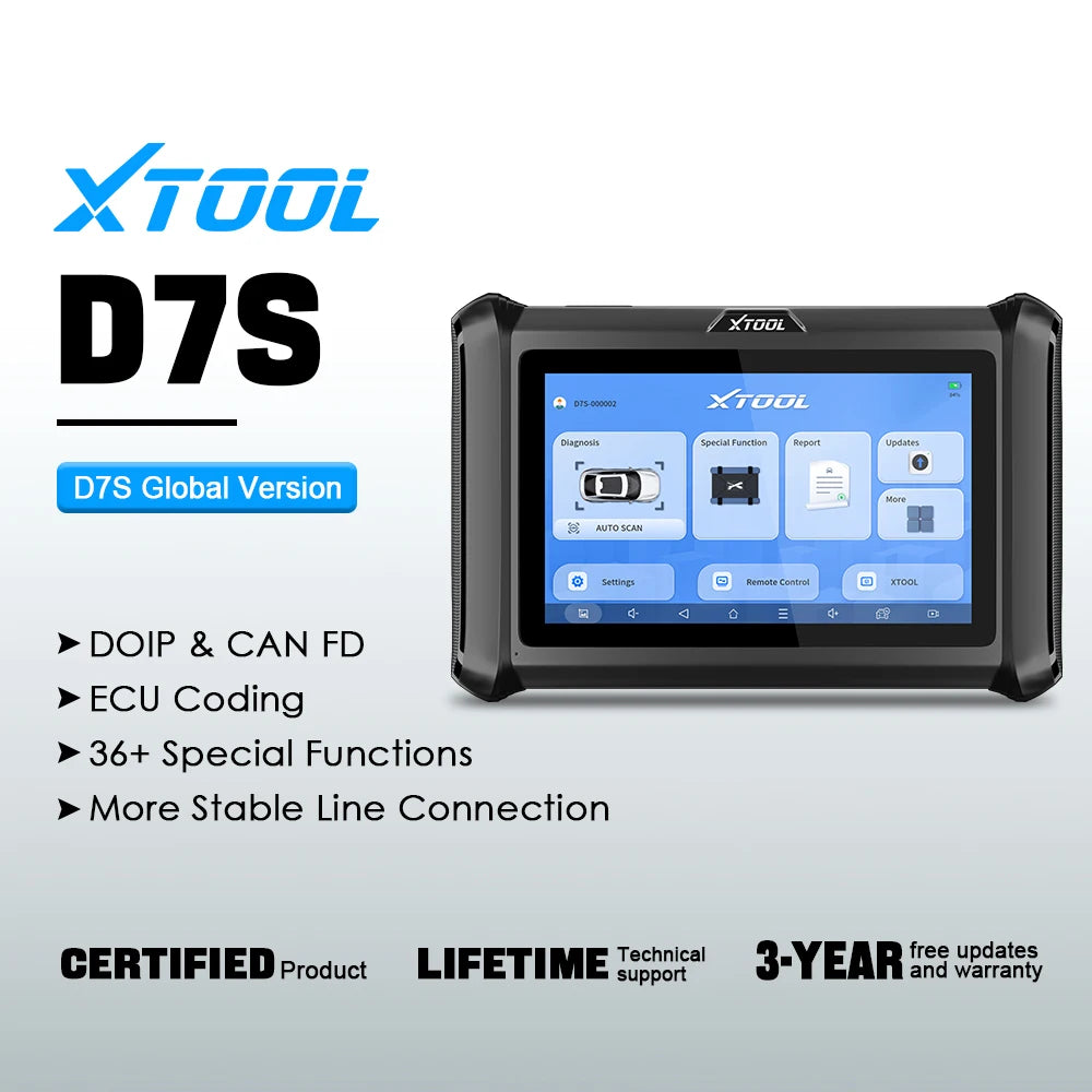 XTOOL D7S Auto Diagnostic Tool with ECU Coding and Resets