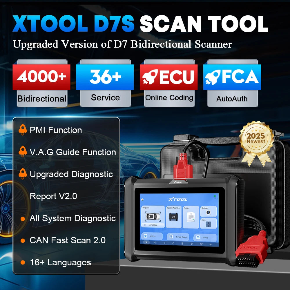 XTOOL D7S Auto Diagnostic Tool with ECU Coding and Resets