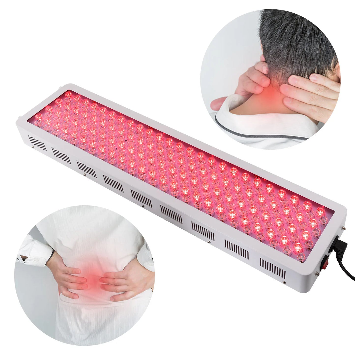Bymaocar Infrared Red Light Therapy Lamp 1000W 660nm 850nm