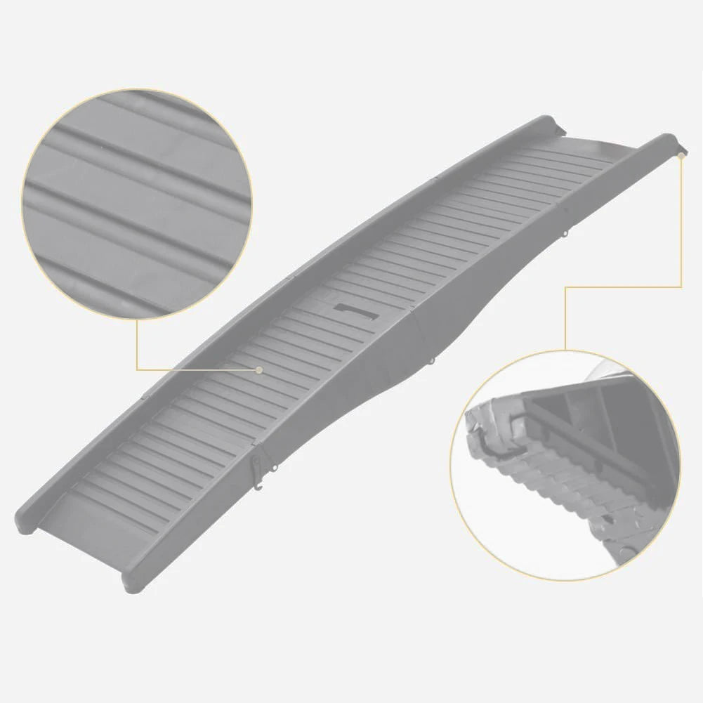 Car Dog Ladder Folding Pet Ramp Non-Slip Rug Surface