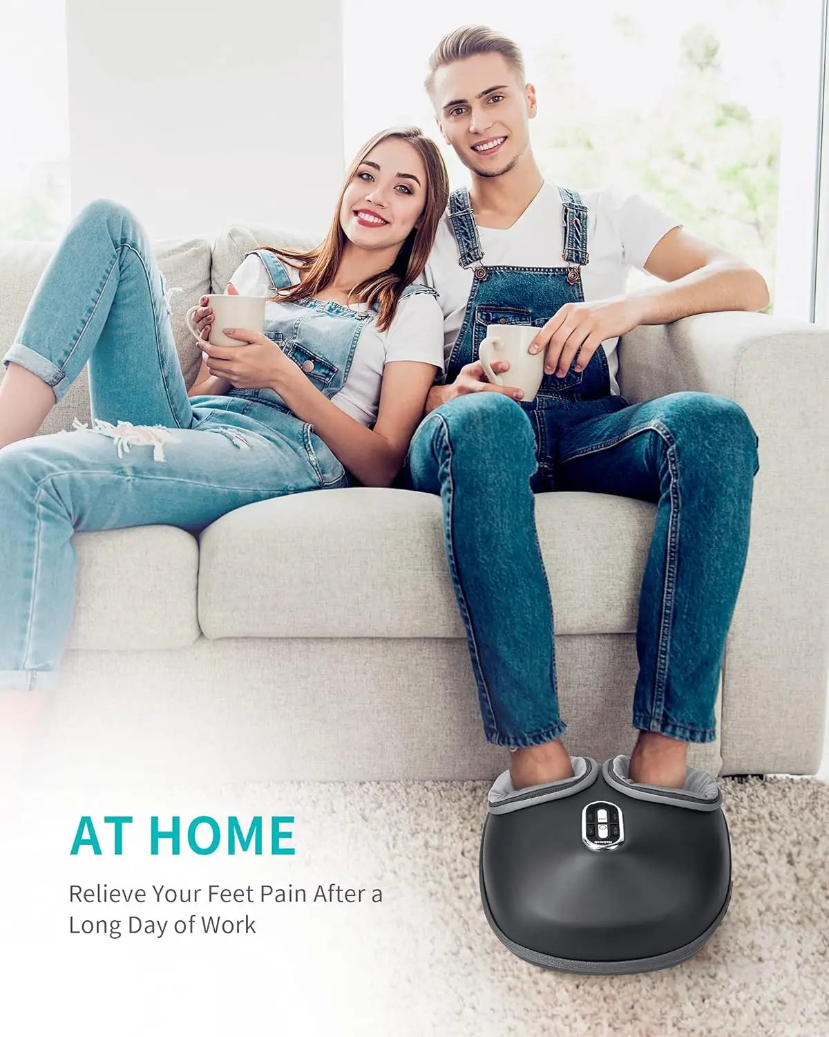New Shiatsu Foot Massager Machine with Soothing Heat