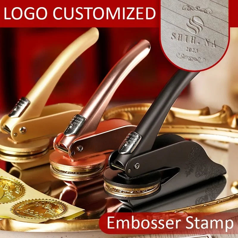 Logo Customized Embossed Stamp Emblem Embossing Machine