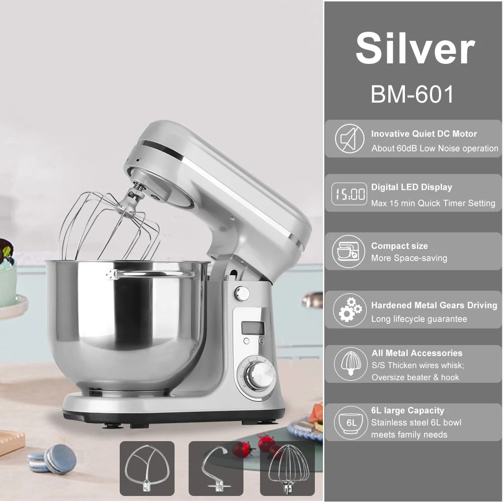 Biolomix Kitchen Stand Mixer And Blender With 6-Speed