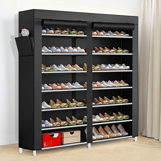 High Concerned Six-Layer Double Row Shoe Rack Dust Cover