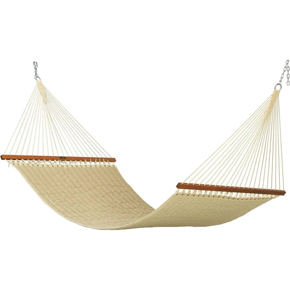 Spectrum Indigo Sunbrella Quilted Hammock with Extension Chains