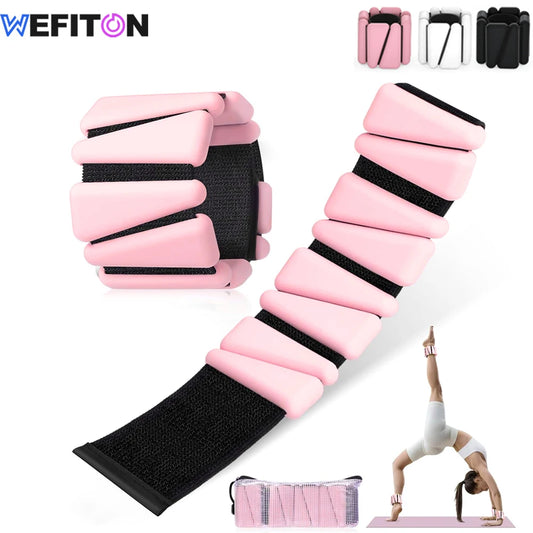 WEFITON Silicone Adjustable Wrist And Ankle Weights For Training