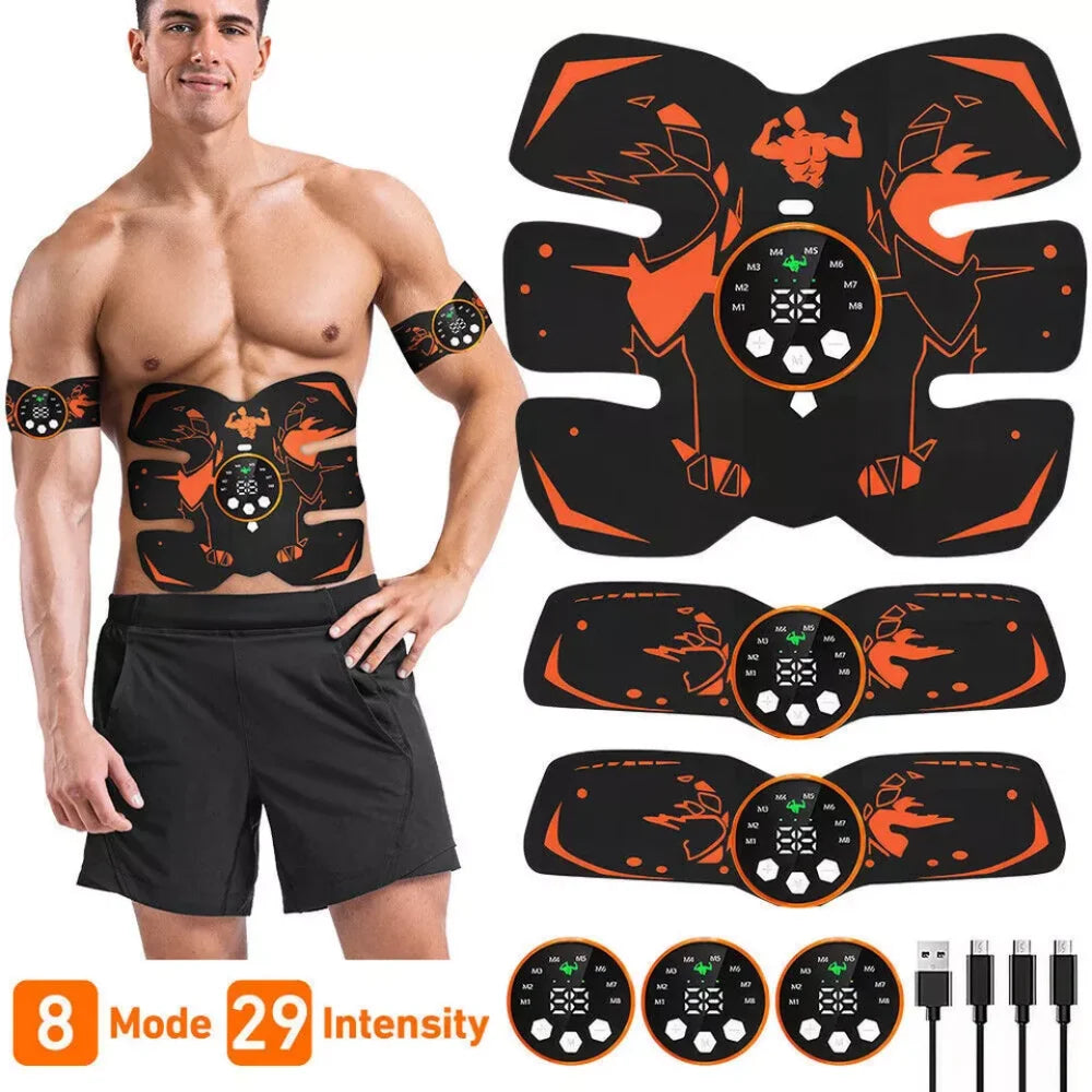 EMS Muscle Stimulator Abdominal Body Slimming Belt Trainer