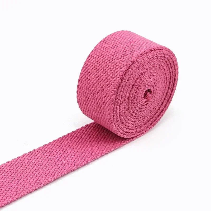 5Meters 20-50mm Cotton Webbing Tapes For DIY Bags Strap