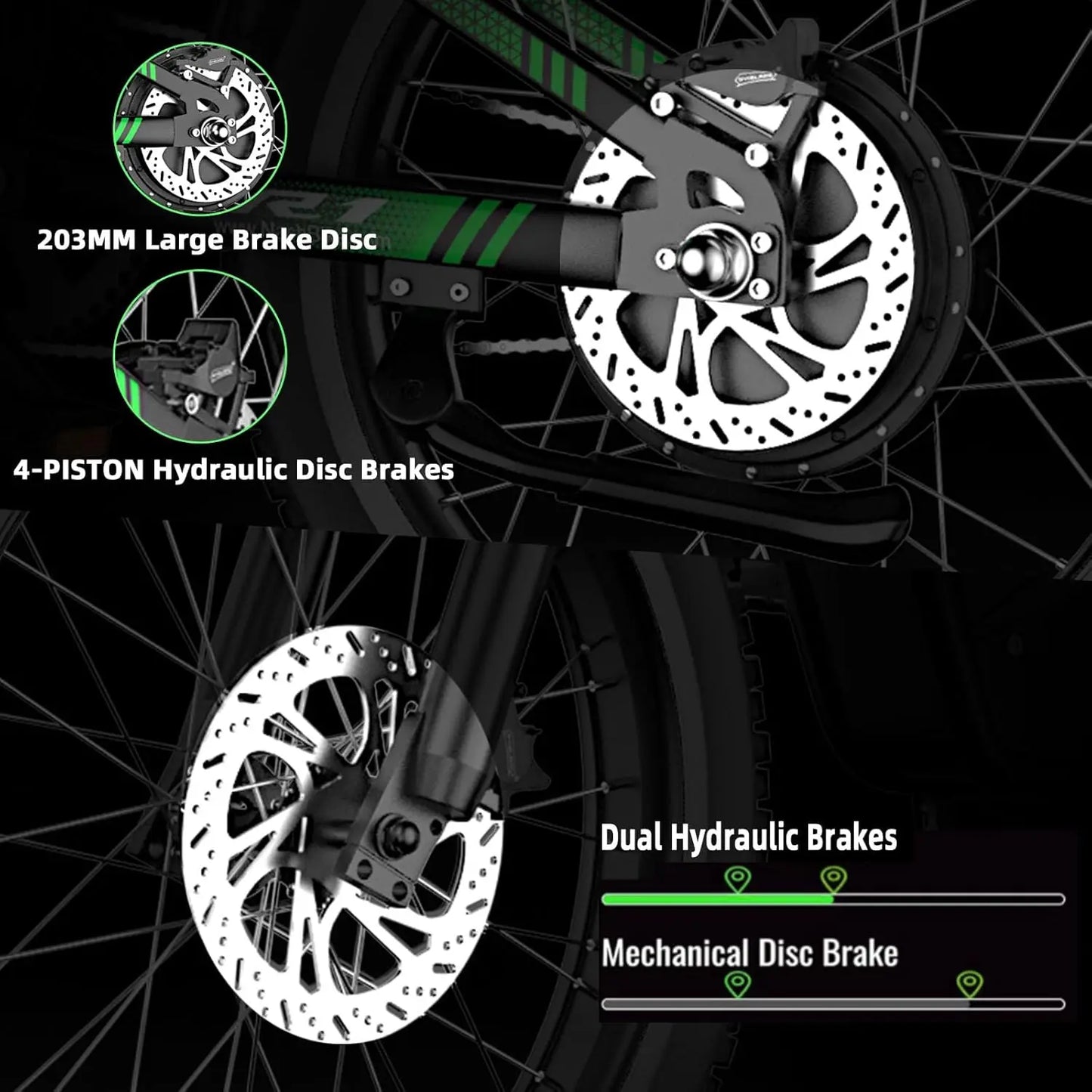 Electric Dirt Bike 4000W With 60V 25Ah Battery Hydraulic Brakes