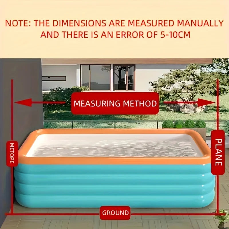 Easy-Setup Inflatable Swimming Pool for Family Fun