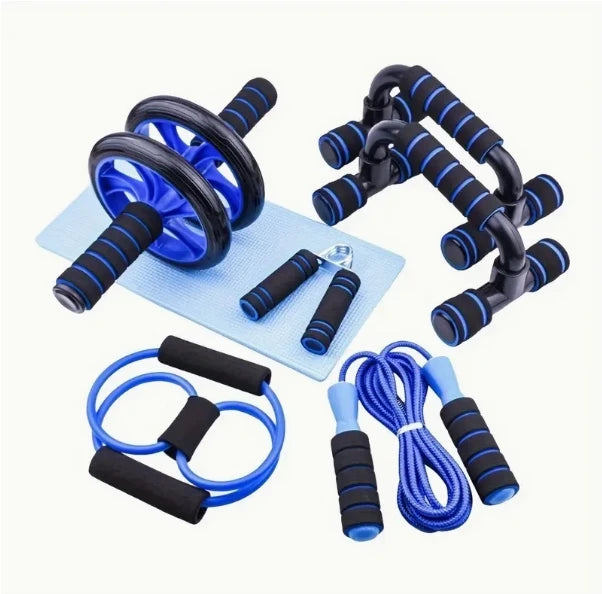 AUKYGGUSH Seven-Piece Home Fitness Set With Skipping Rope