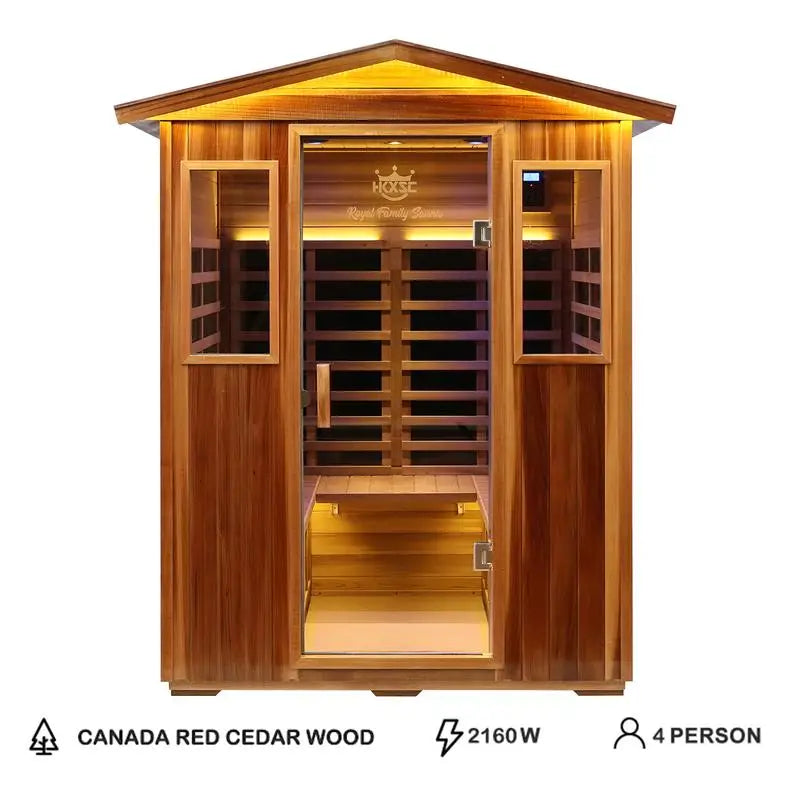 Feature Far Infrared Outdoor Sauna For Home Wellness