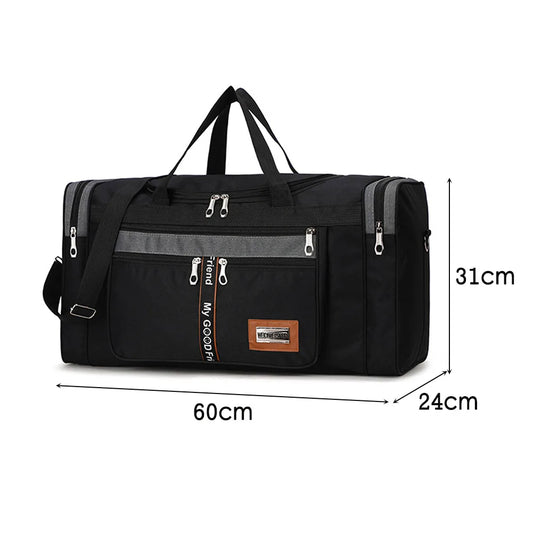 Nylon Travel Duffel Bag Large Capacity Handbag Portable Outdoor Gym Luggage Bag