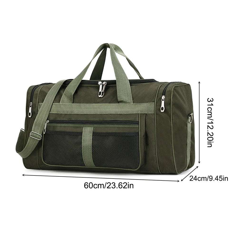 Nylon Travel Duffel Bag Large Capacity Handbag Portable Outdoor Gym Luggage Bag