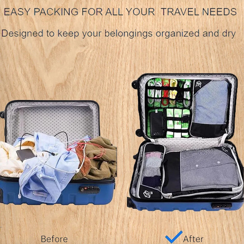 5 Set Compression Packing Cubes for Travel Essentials
