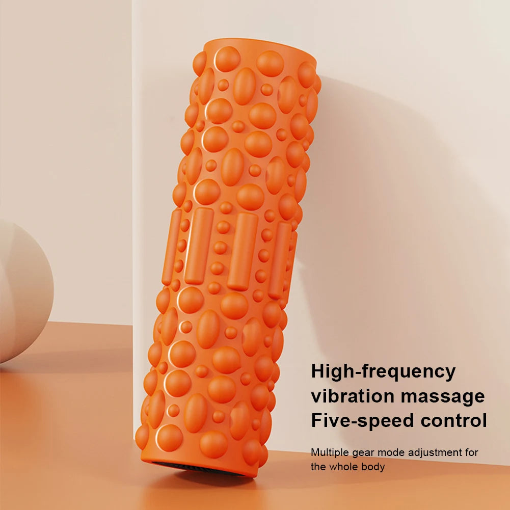 APWIKOGER Electric Vibrating Foam Roller Muscle Massager Column