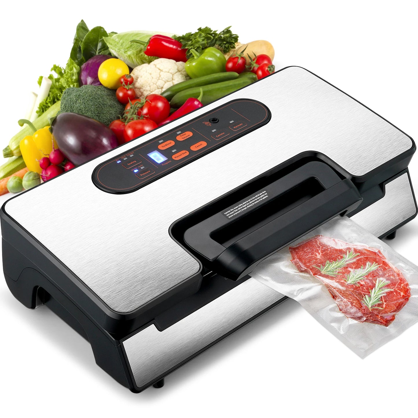 SucceBuy Vacuum Sealer 90Kpa 130W For Food Packaging