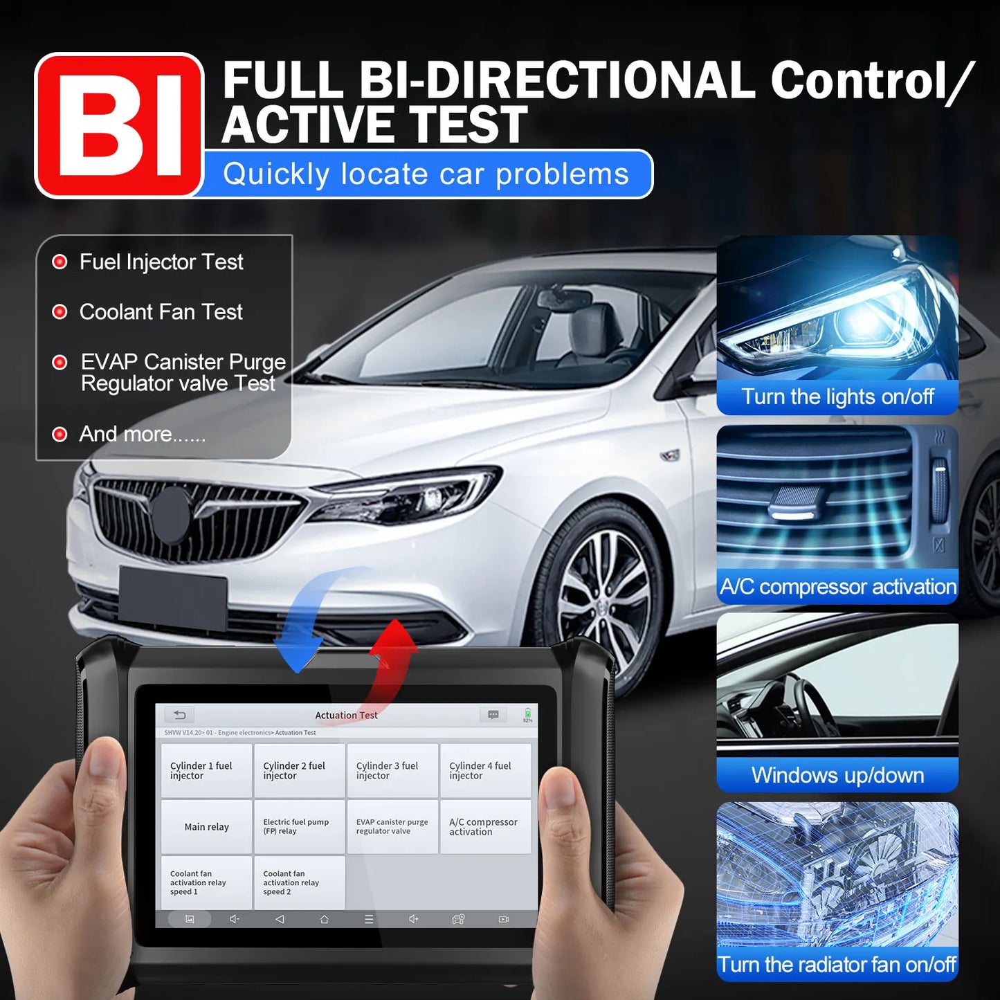 XTOOL D7S Auto Diagnostic Tool with ECU Coding and Resets