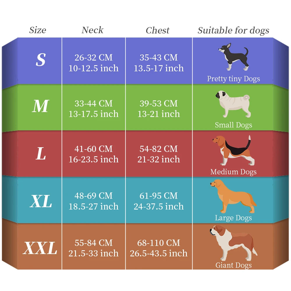 Waterproof LED Dog Harness for Dogs with Reflective Safety